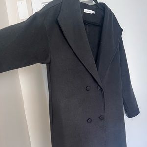 Black peacoat